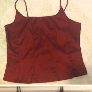 Vintage fitted Burgundy top size L